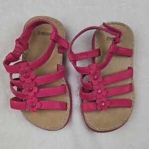 Gymboree Pink Flower Sandals Size 6